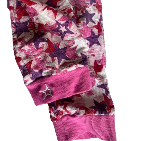 American Girl, CUTE multicolored star pattern joggers, with pockets, drawstring - Picture 5 of 7
